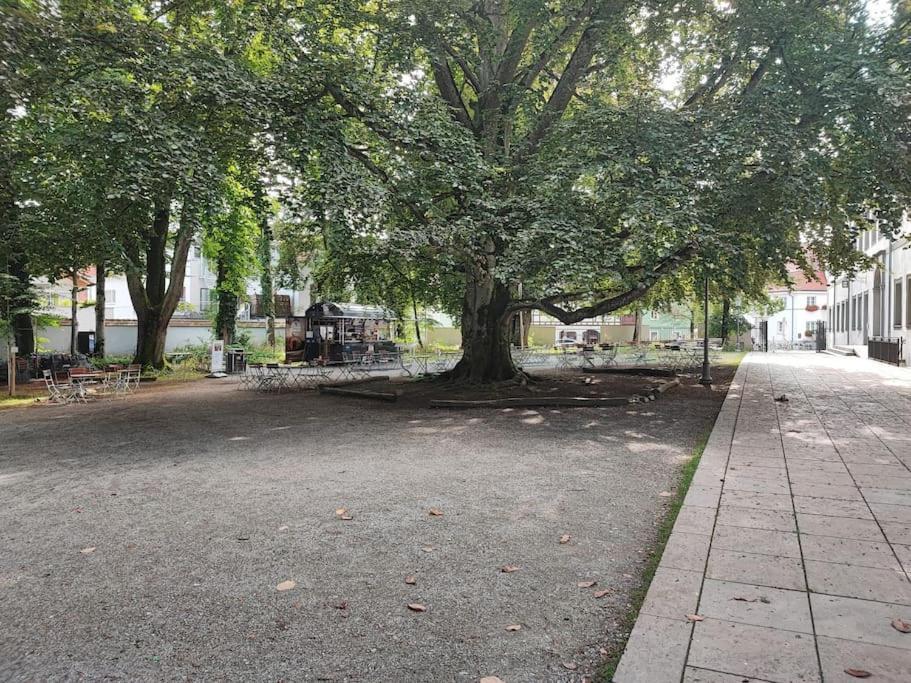 -Stadthaus Ida- Mit Grosser Dachterasse, Am Schlosspark, Luftkurort Kisslegg, Boxspringbetten, Kaffeevollautomat, Smarttv, Familienfreundlich, Grosszuegig, Zentral Luaran gambar